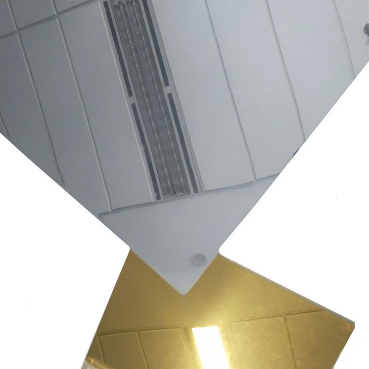 Silver and gold mirror aluminum sheet