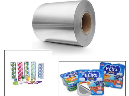 Feuille d'aluminium pour sceller des yaourts